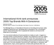 Brand with a Conscience - 2005